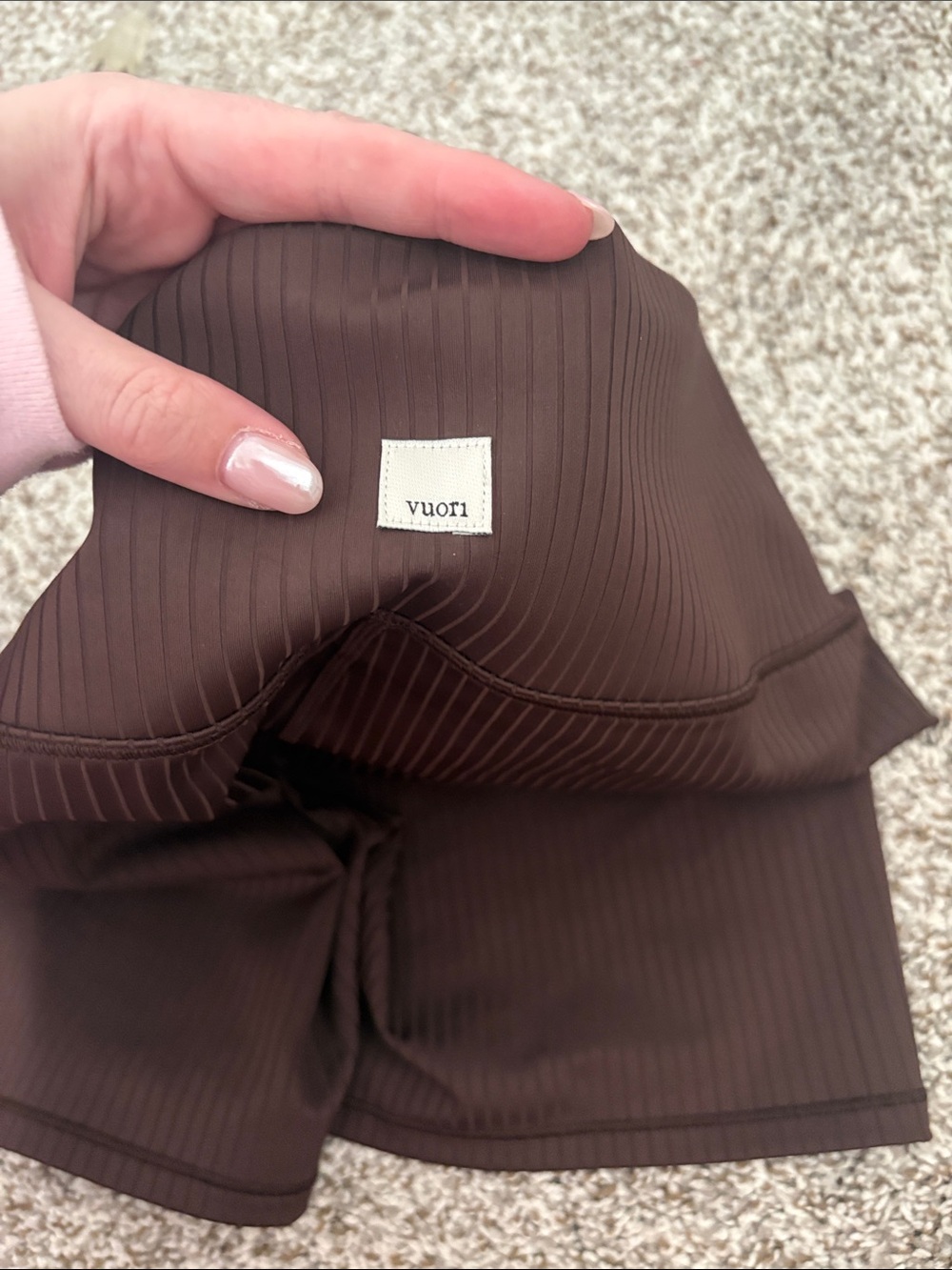 NWT Vuori Inversion Rib Short Java Size Large - Picture 4 of 4